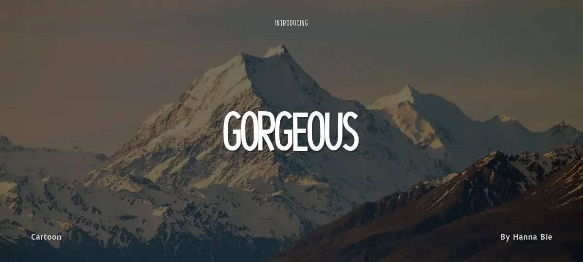 Gorgeous font preview