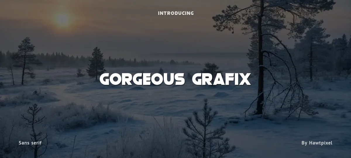 Gorgeous Grafix font preview