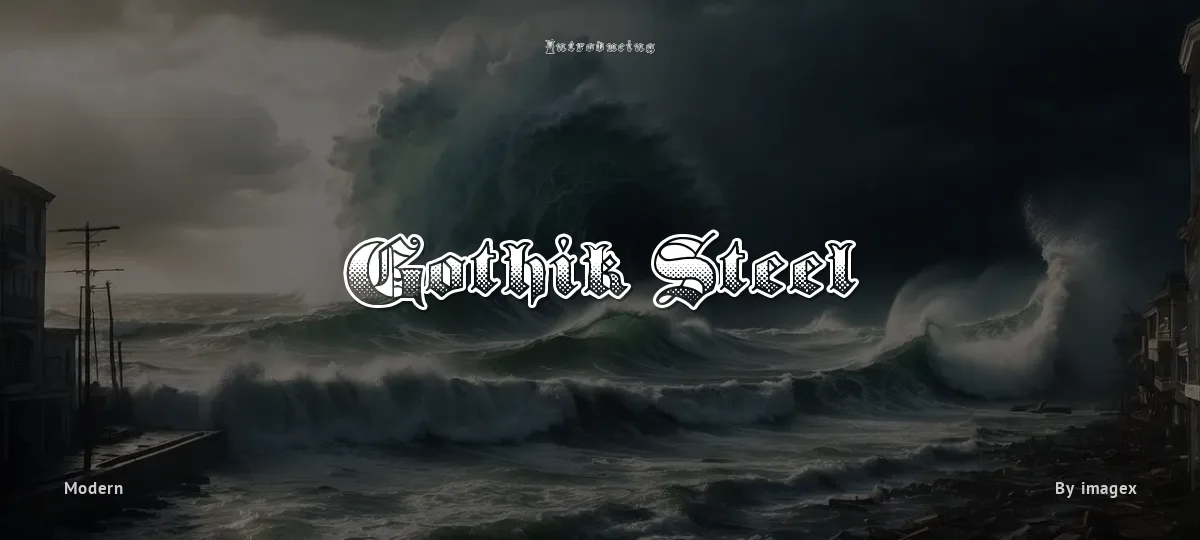 Gothik Steel font preview