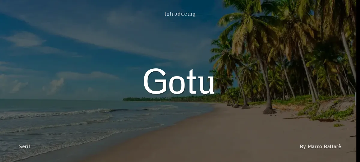 Gotu font preview