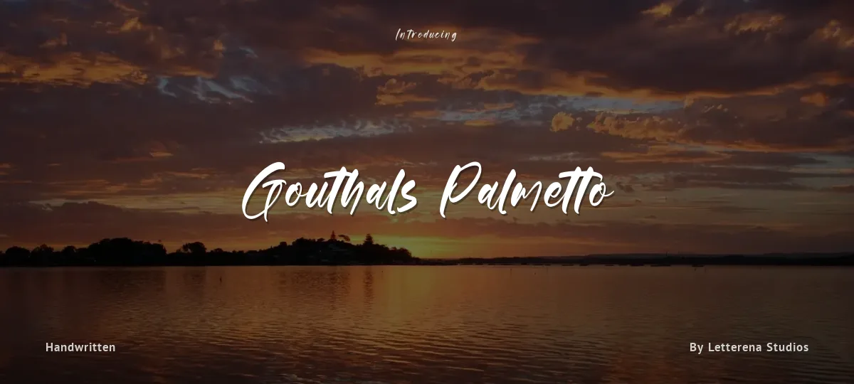 Gouthals Palmetto font preview