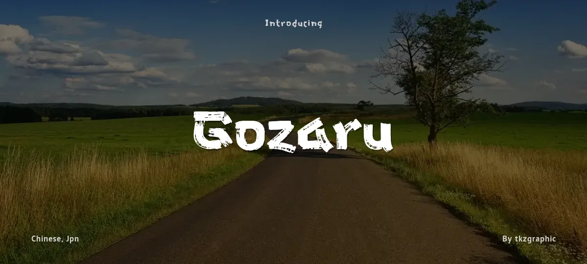 Gozaru font preview