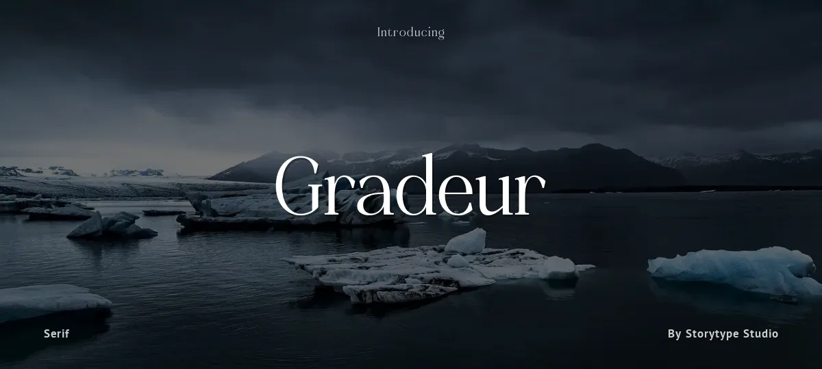 Gradeur font preview