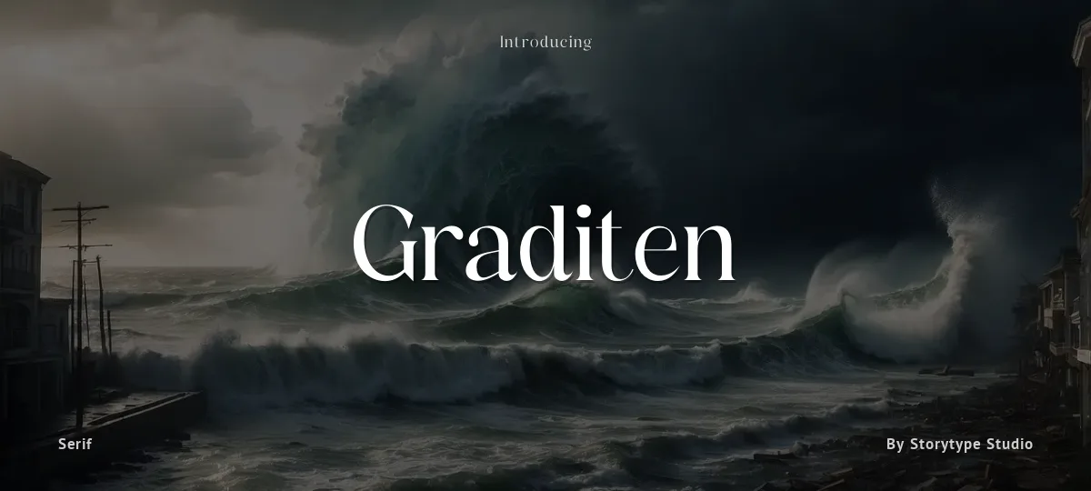 Graditen font preview