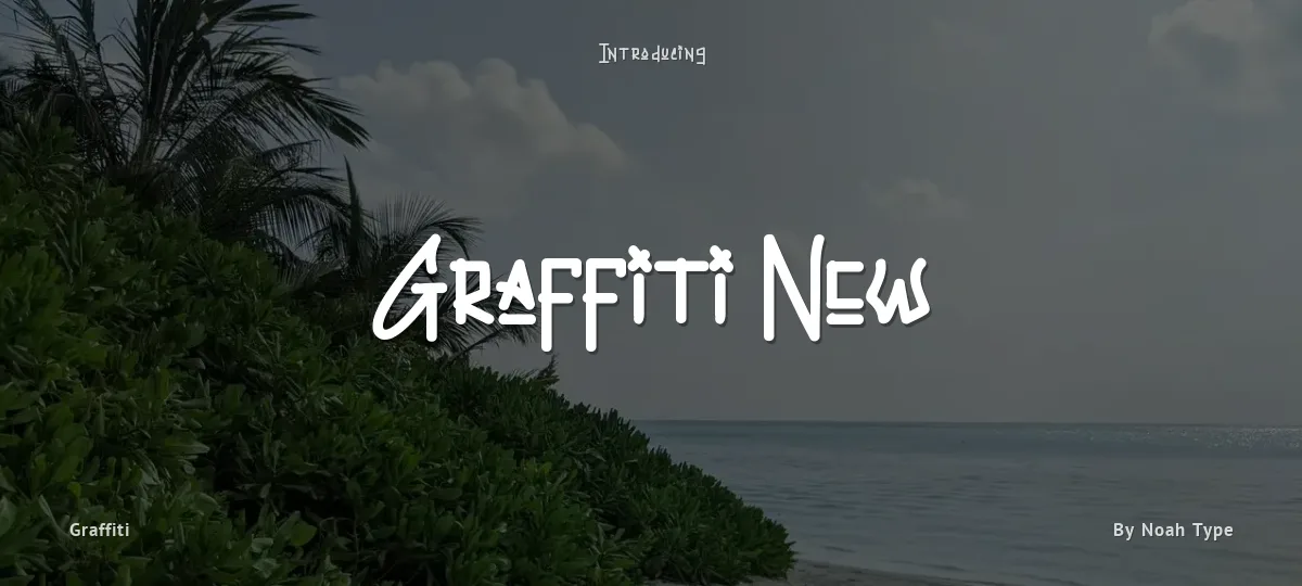 Graffiti New font preview