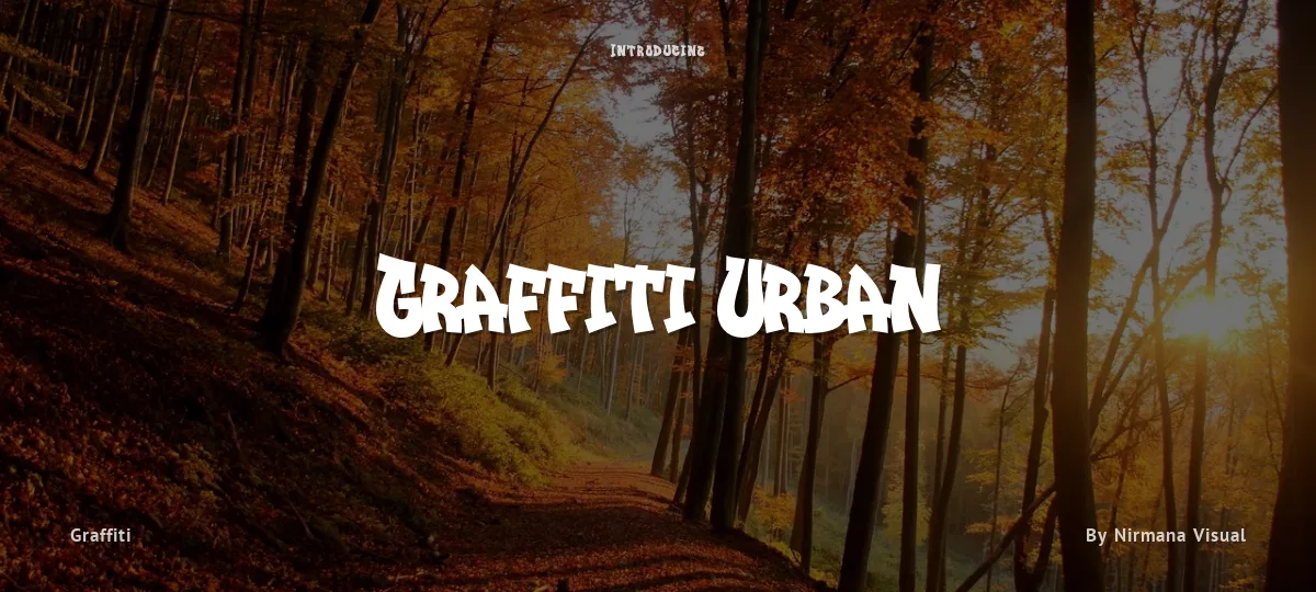 Graffiti Urban font preview