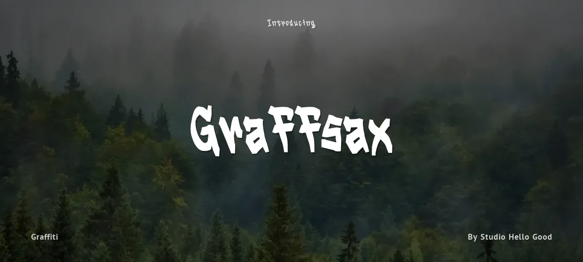 Graffsax font preview