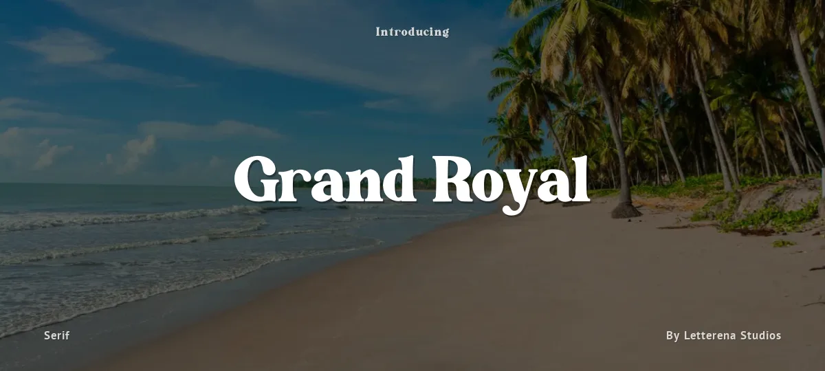 Grand Royal font preview