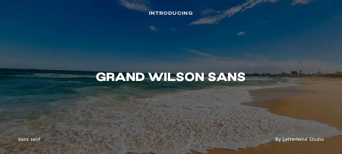 Grand Wilson Sans font preview