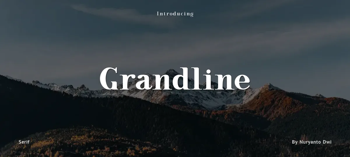 Grandline font preview