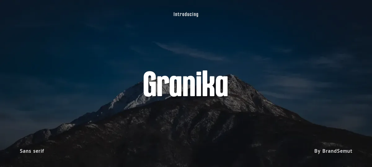 Granika font preview