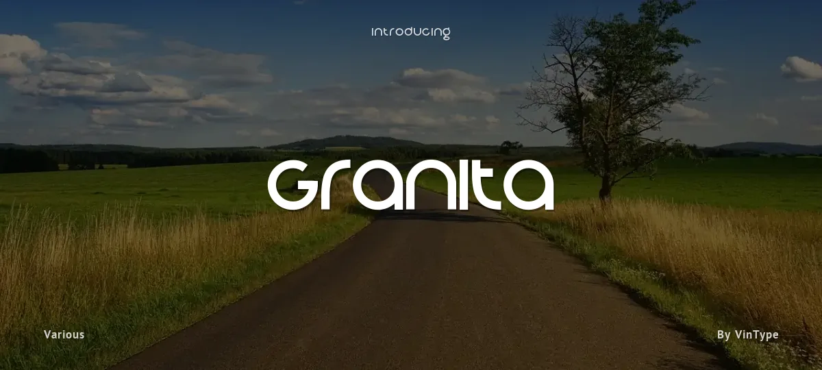 Granita font preview