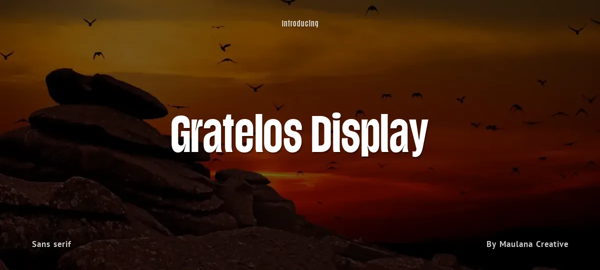 Gratelos Display font preview