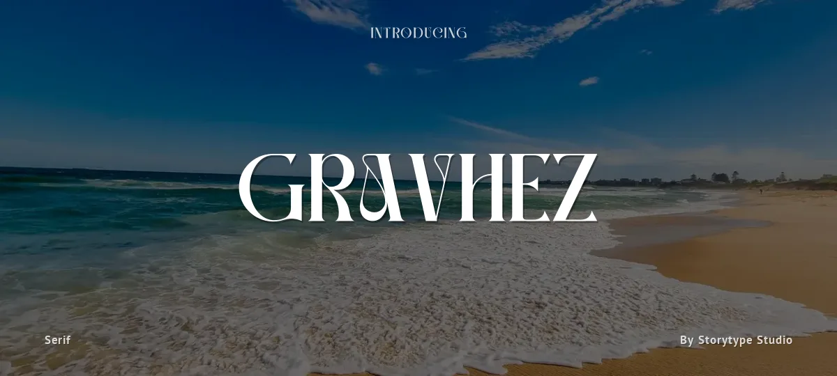 Gravhez font preview