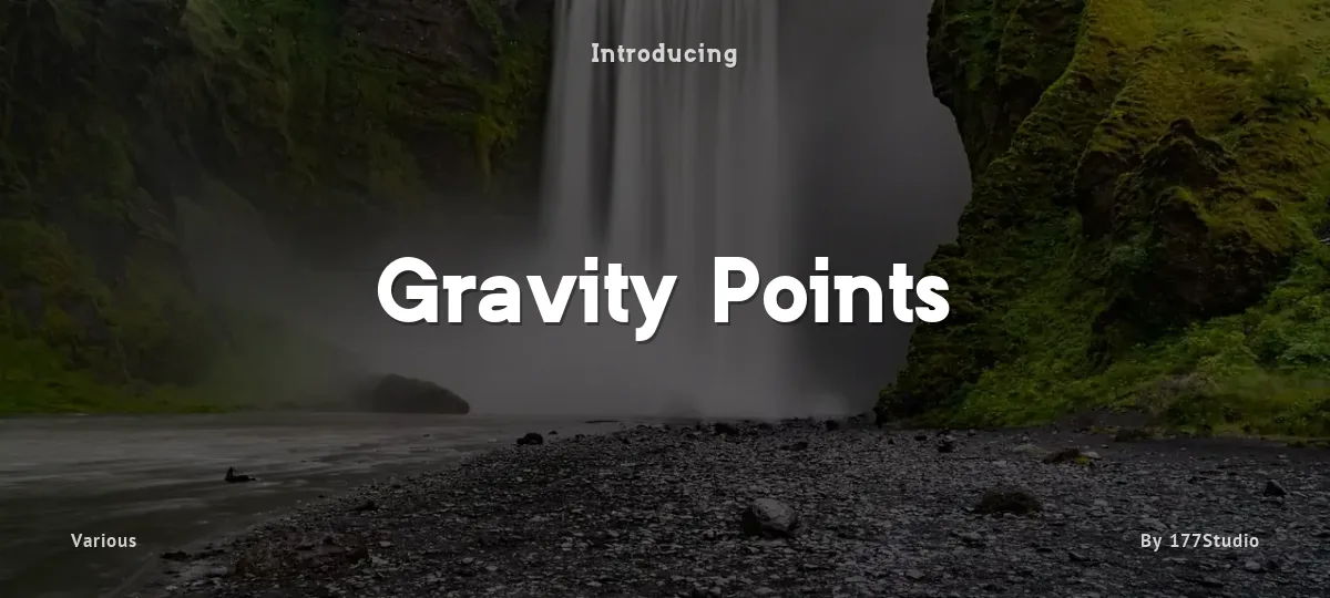 Gravity Points font preview