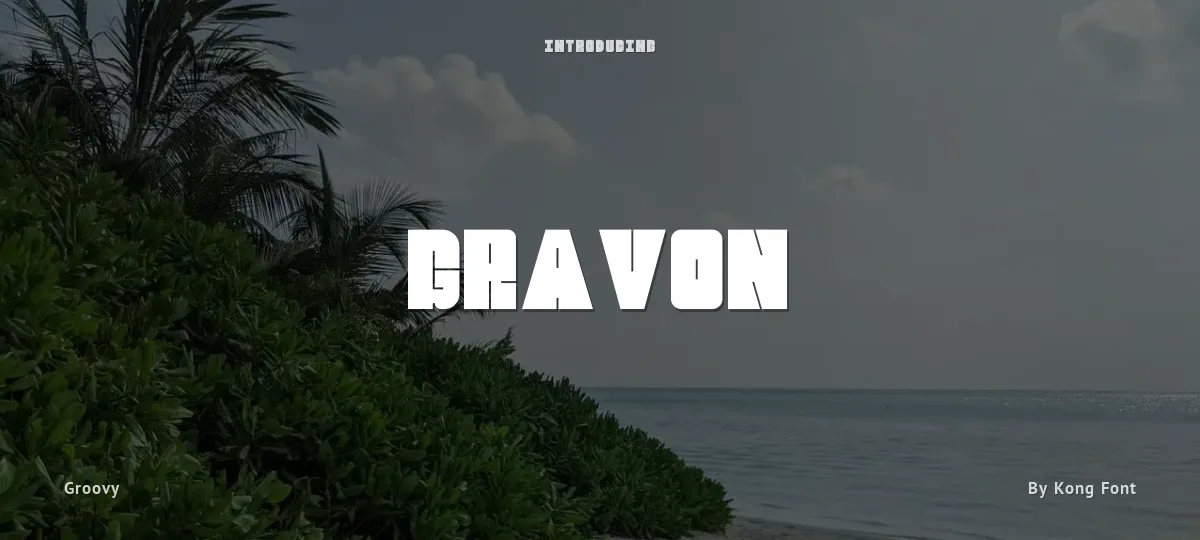 Gravon font preview
