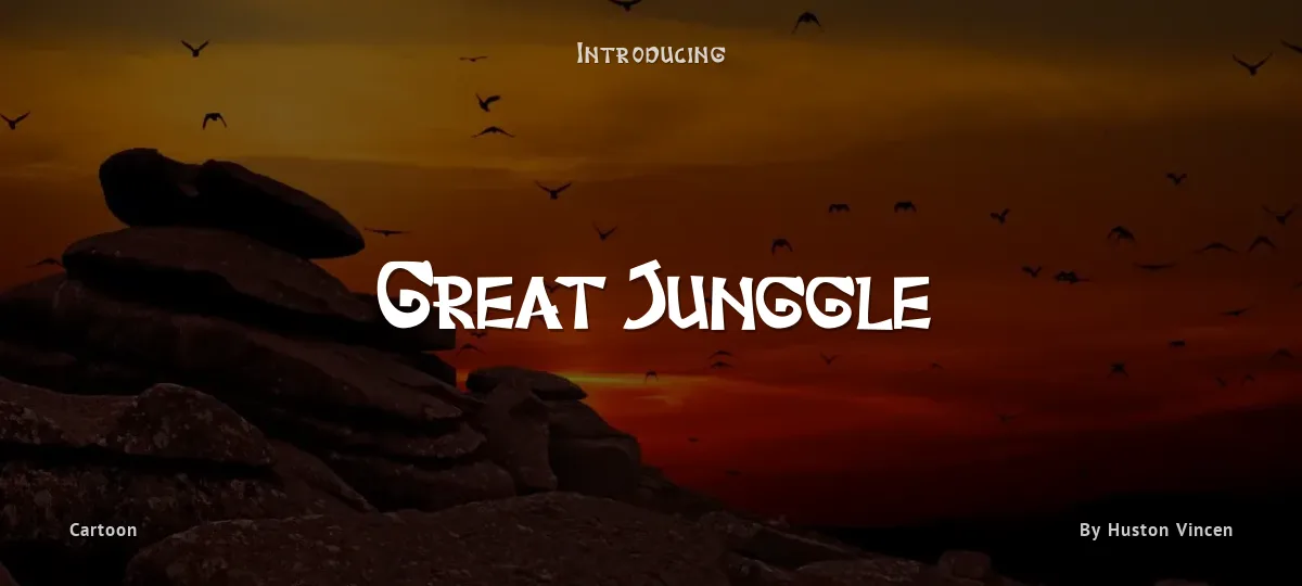 Great Junggle font preview