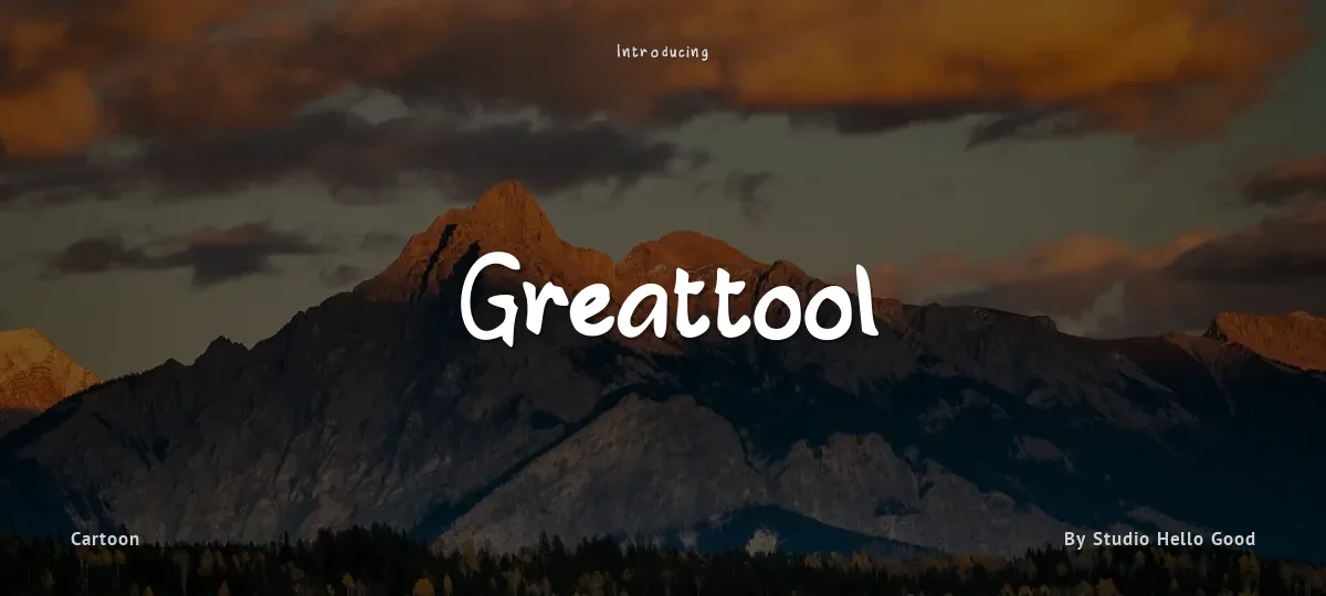 Greattool font preview