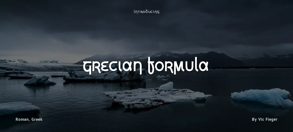 Grecian Formula font preview