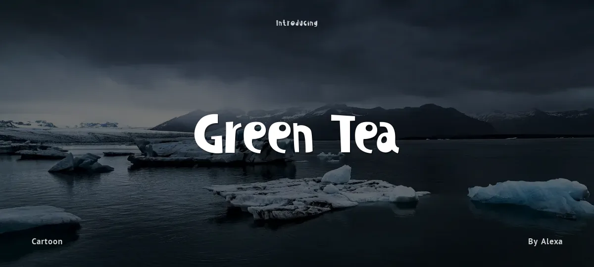 Green Tea font preview