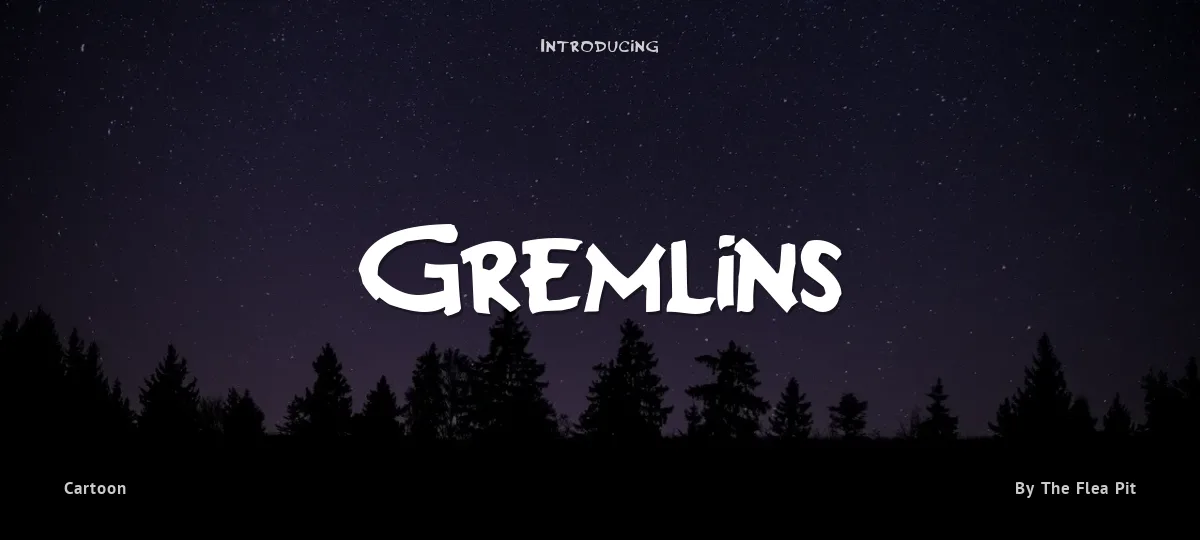 Gremlins font preview