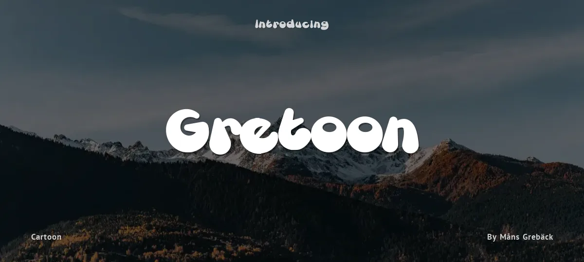 Gretoon font preview