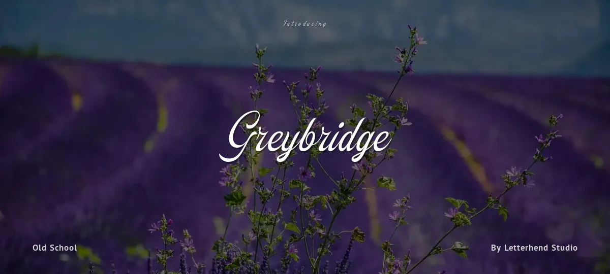 Greybridge font preview