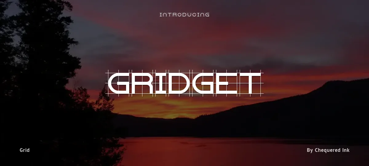 Gridget font preview