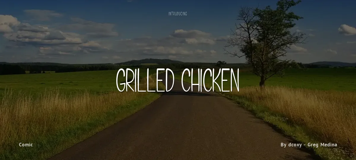 Grilled Chicken font preview