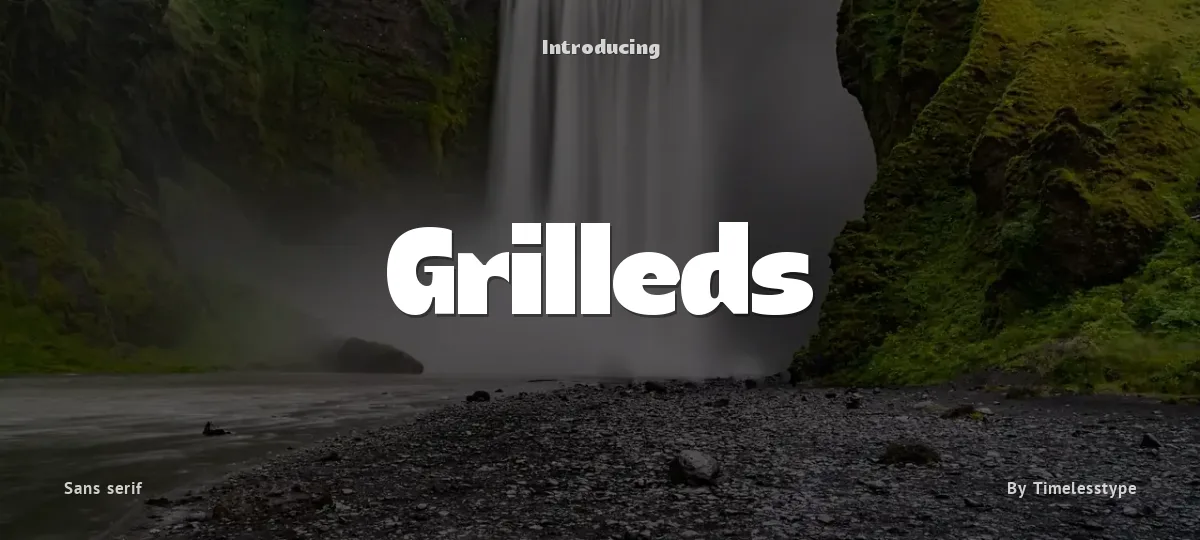 Grilleds font preview