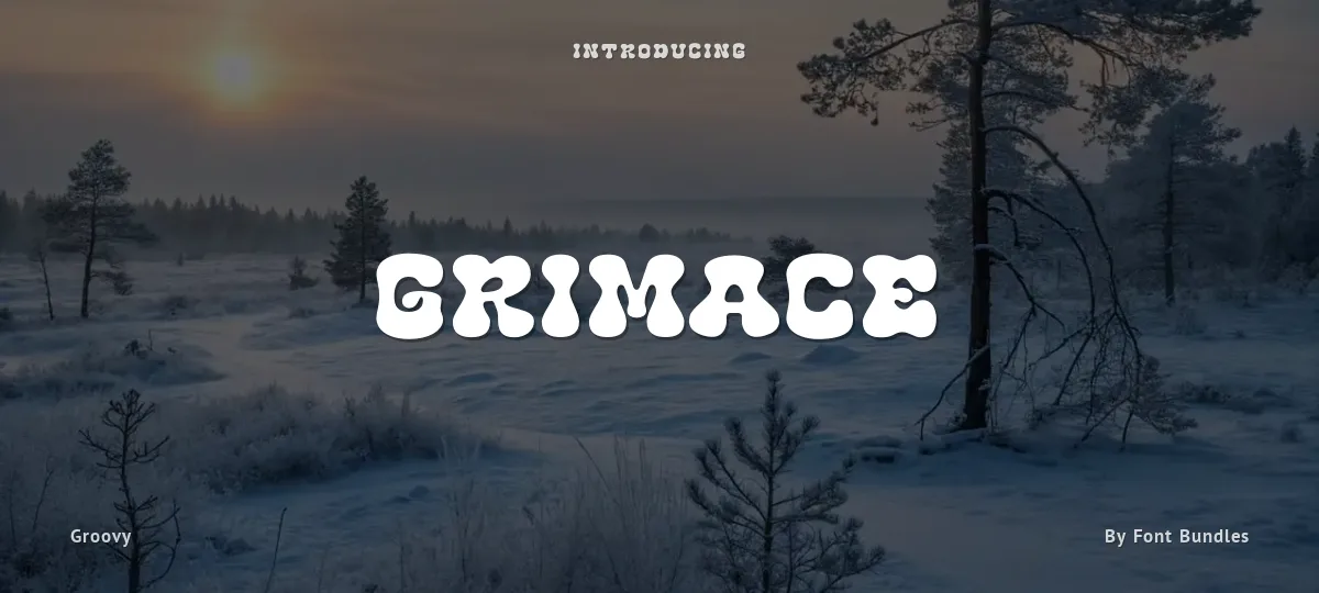 Grimace font preview