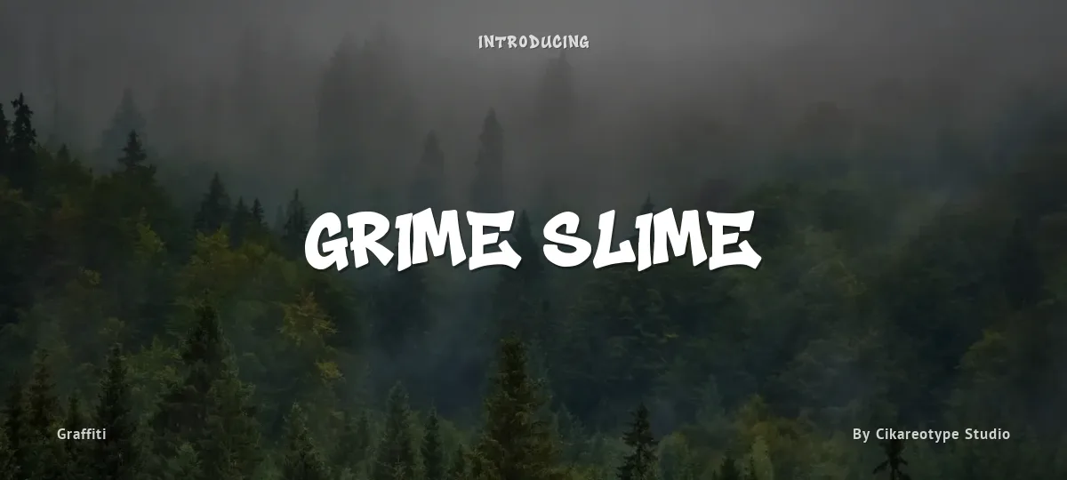 Grime Slime font preview