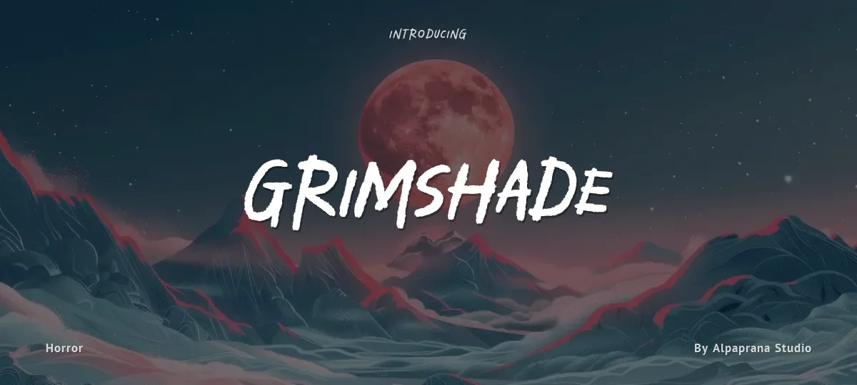 Grimshade font preview