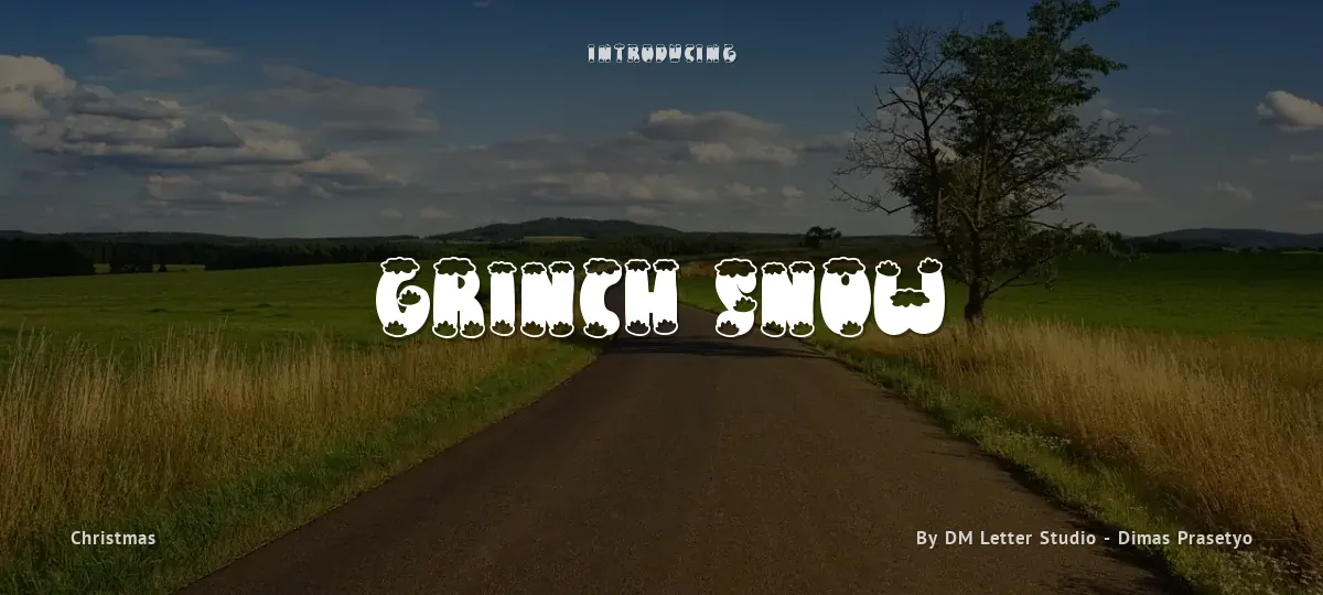 Grinch Snow font preview