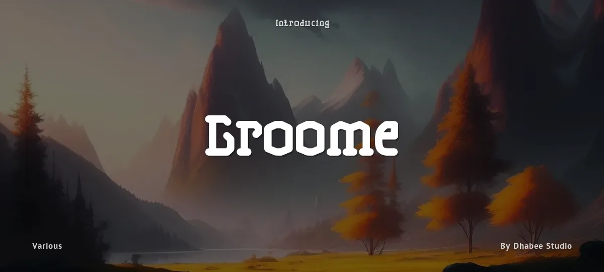 Groome font preview