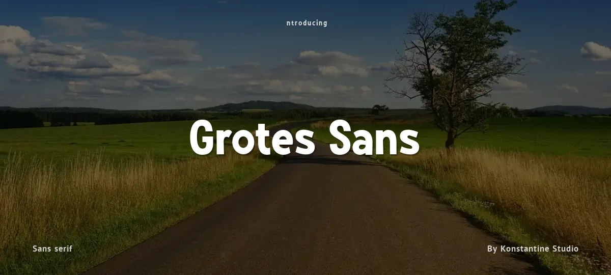 Grotes Sans font preview