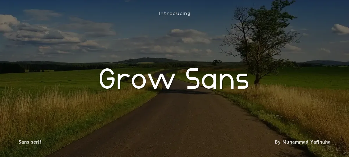 Grow Sans font preview