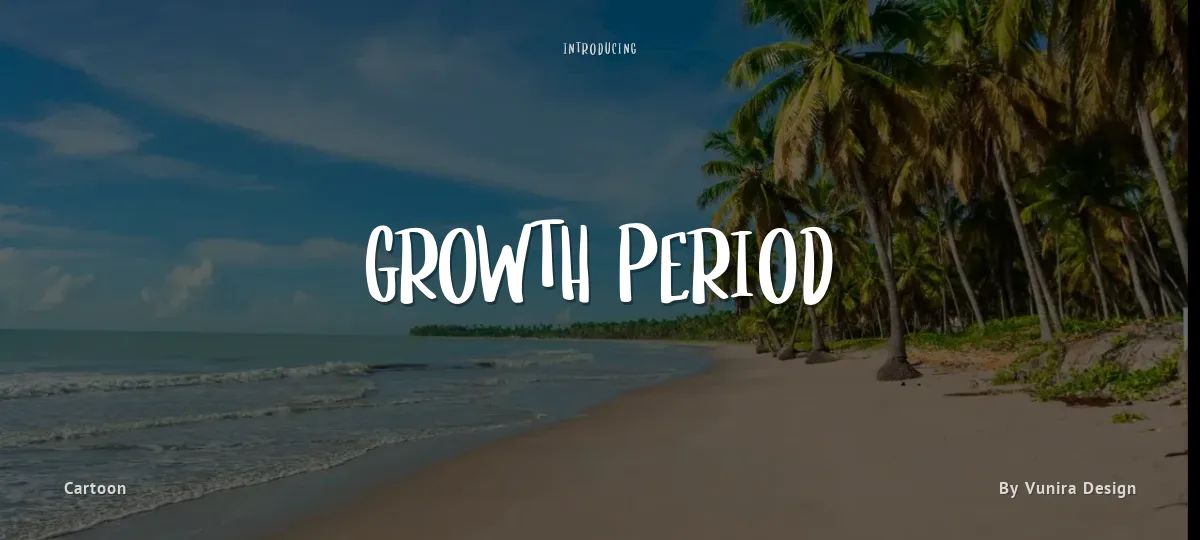 Growth Period font preview