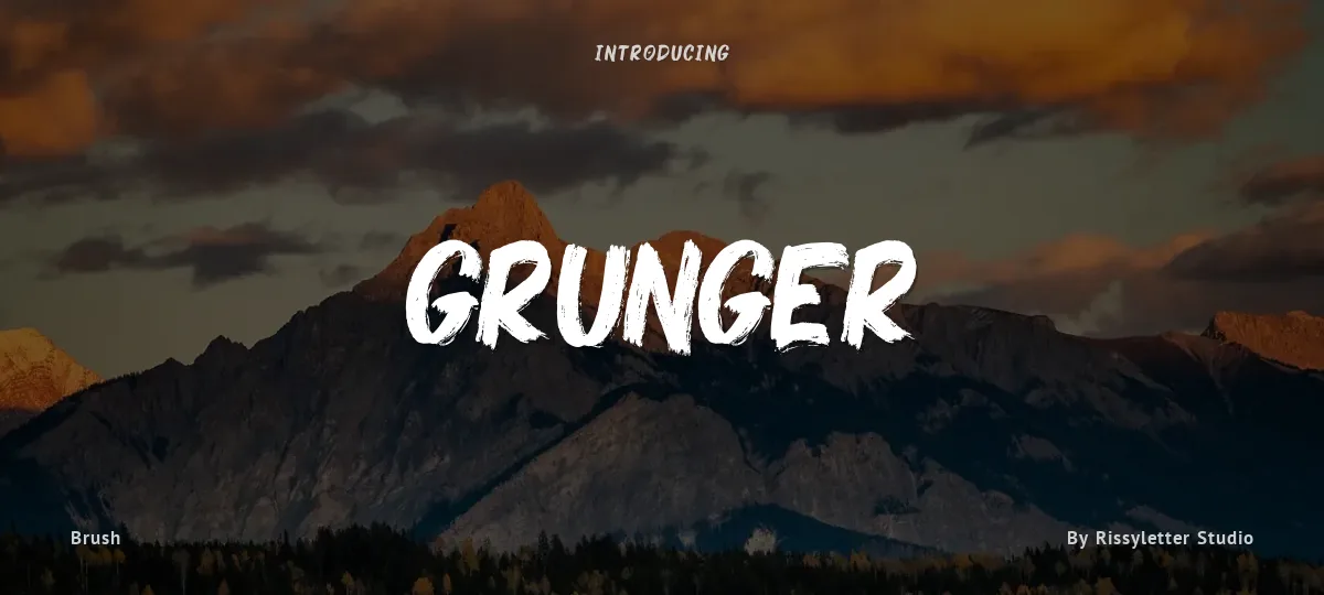 Grunger font preview