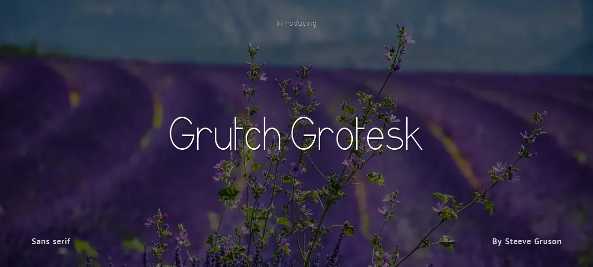 Grutch Grotesk font preview