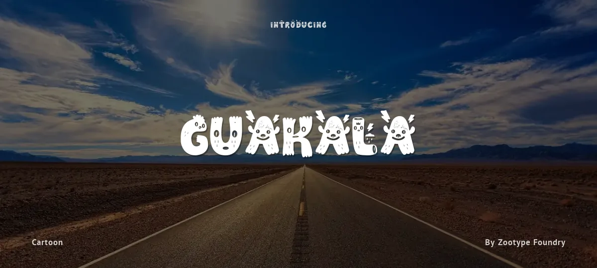 Guakala font preview