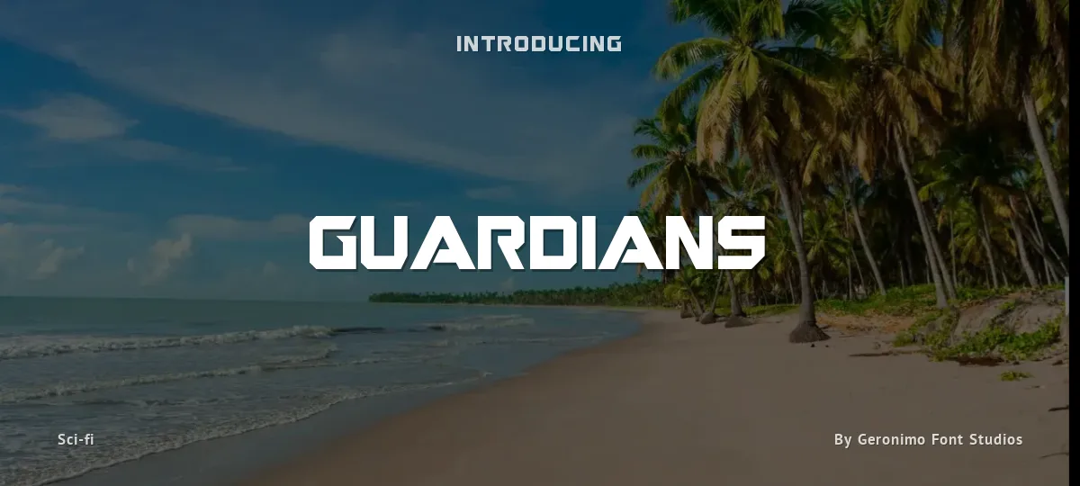 Guardians font preview
