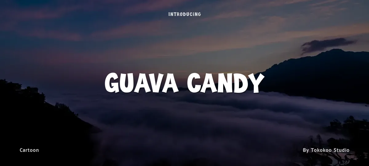 Guava Candy font preview