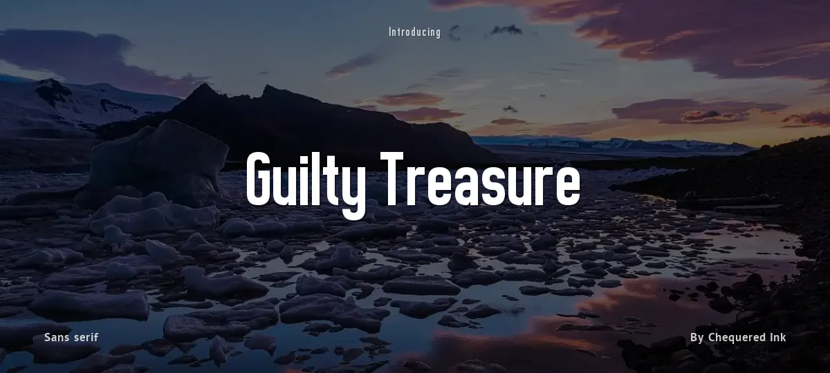 Guilty Treasure font preview