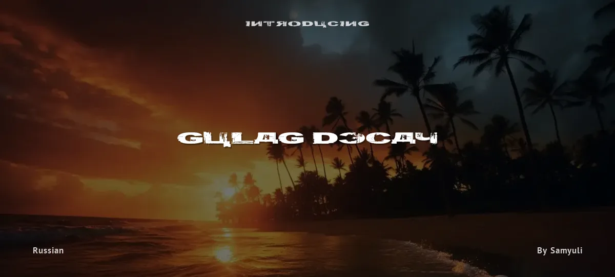 Gulag Decay font preview