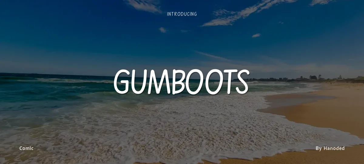 Gumboots font preview