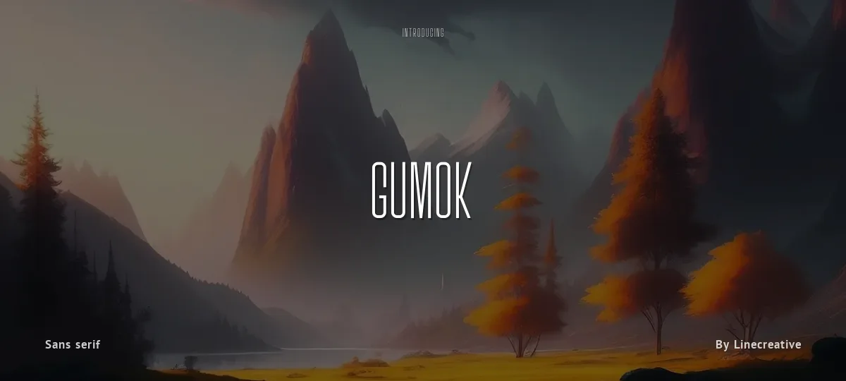 Gumok font preview