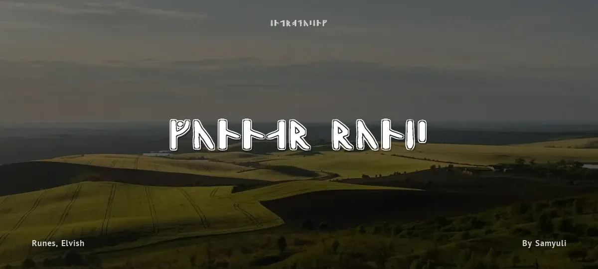 Gunnar Runic font preview