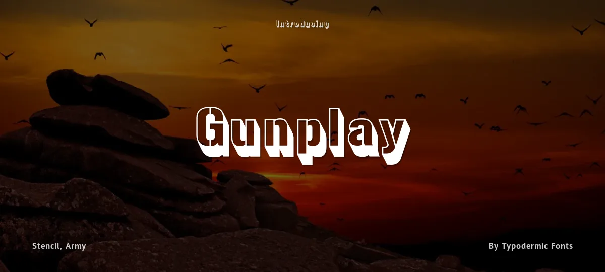 Gunplay font preview
