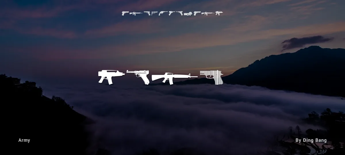 Guns 2 font preview